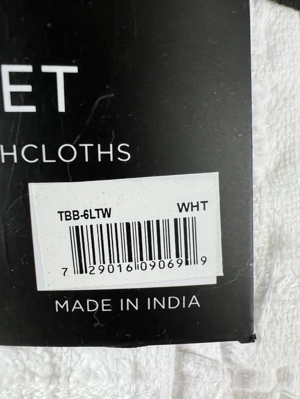 Dwell Studio Bath Towel Set 6 PC White Quick Dry 100% Zero Twist Cotton NEW